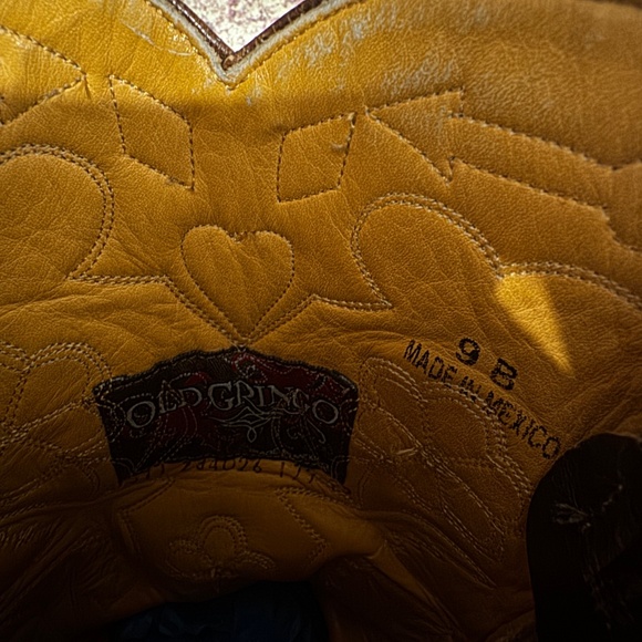 RARE OLD GRINGO GOLONDRITA INLAY BOOTS | COWBOY WESTERN | BUTTERCUP GOLONDRINA - Picture 4 of 15